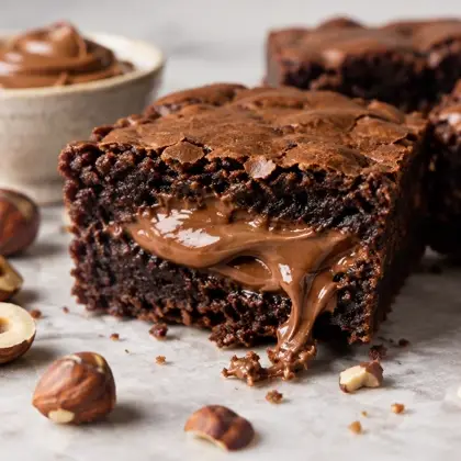Brownie com Nutella